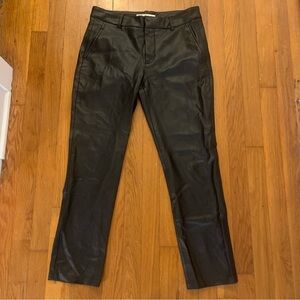 Zara Black Leather Pants